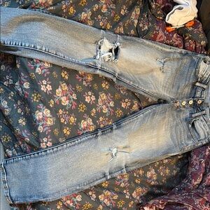 Distressed Blue Jeans KanCan